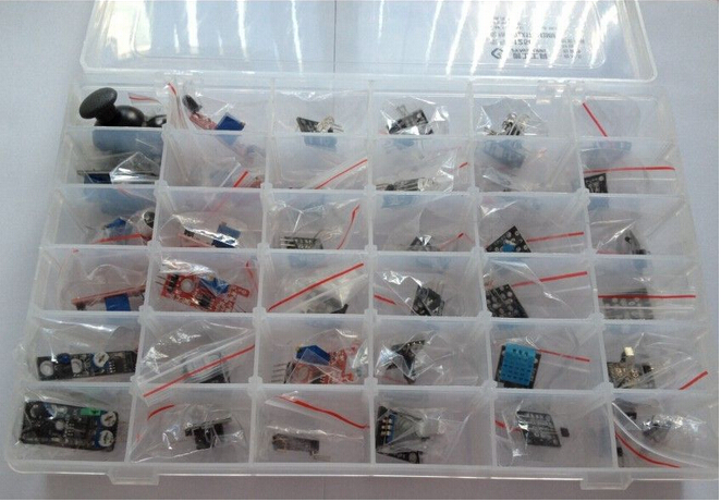1개의 상자 5V 릴레이 수동태 초인종에 있는 37의 감지기 단위를 배우는 Arduino DIY를 위한 시동기 장비