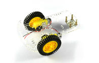 백색 노란 작은 2개는 똑똑한 차 Diy 로봇 장비 20cm x 15.5cm x 6.5 cm를 몹니다