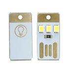 USB 야영을 위한 휴대용 밤 빛 단위 0.2 화소 피치 소형 Keychain 3 LED