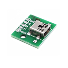 마이크로 USB 맨 위 소형 5P 헝겊 조각 2.54mm 접합기를 담그는 전자 Arduino 감지기 단위 USB