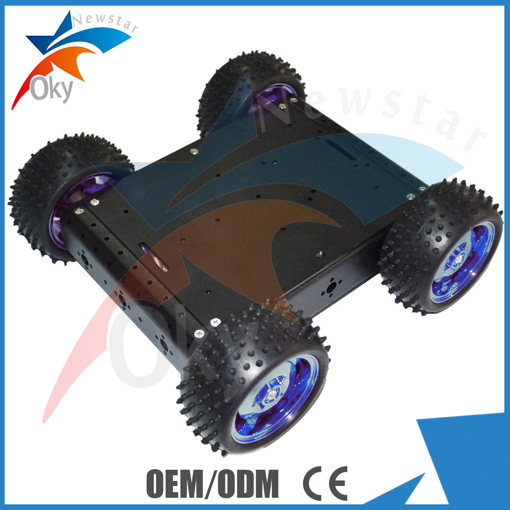 RC 차 Diy 로봇 장비 4WD 드라이브 알루미늄 전기 똑똑한 차 로봇 플랫폼
