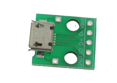 납땜 어댑터 보드를 가진 여성 소켓 B 유형을 담그는 2.54mm Pin Arduino 감지기 단위 마이크로 USB