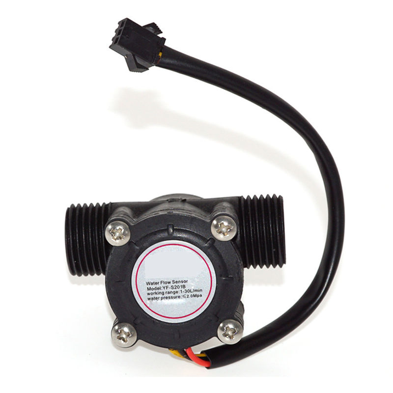 1/2” 홀 효과 유량계 통제 물 교류 감지기 물 YF-S201 DC4.5 5V-24V