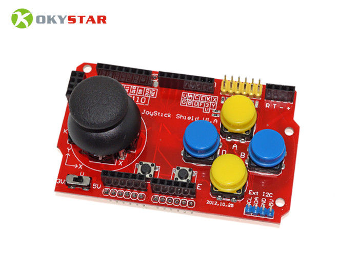 전자 로봇 공학 프로젝트를 위한 빨간 게임 조이스틱 방패 V1.A 확장 Arduino 제어기 보드